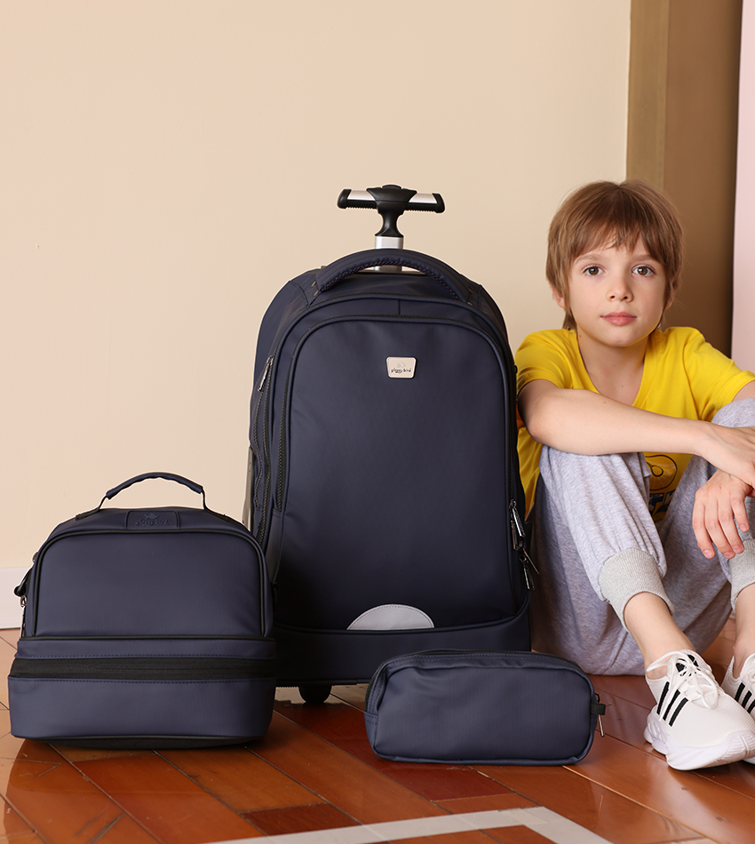School bags with large wheels + 4 wheels